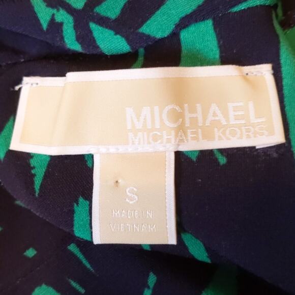 Michael Kors Tropical Print Long Bar Halter Top S - Picture 8 of 10